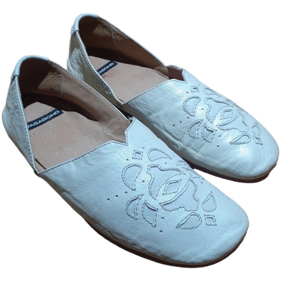 Vegabond Women's Flats White Leather Size EU 38